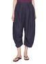 首图 - 点击放大 - FAFAMOON - Stitch Detail Linen Cotton Cropped Pants