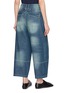 背面 - 点击放大 - FAFAMOON - Low Rise Wide Leg Washed Cotton Denim Jeans