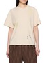 首图 - 点击放大 - FAFAMOON - Short Sleeve Botanical Print Cotton Linen Top