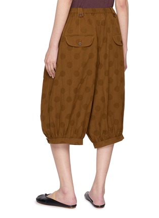 背面 - 点击放大 - FAFAMOON - Dotted Lantern Cotton Linen Blend Pants