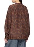 背面 - 点击放大 - FAFAMOON - Botanical Print Round Neck Silk Shirt