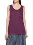 首图 - 点击放大 - FAFAMOON - Sleeveless Fringed Linen Top