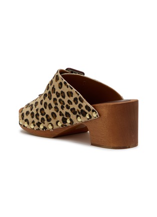 细节 - 点击放大 - STRINGART - Two-buckle Suede Clogs