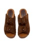 模特儿示范图 - 点击放大 - STRINGART - Two-buckle Suede Clogs