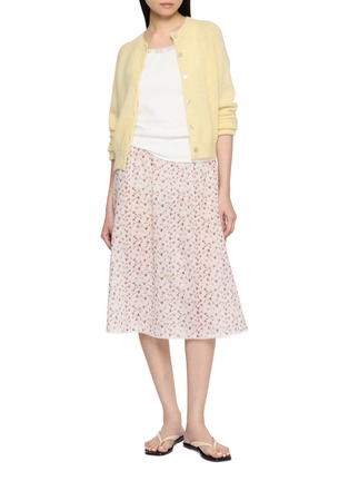 模特儿示范图 - 点击放大 - POSSE - Charlotte Floral Midi Skirt