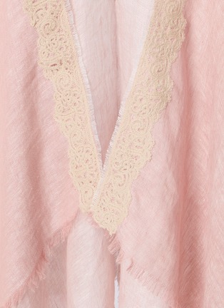细节 - 点击放大 - GAYNOR BONGARD - Fringe-Edge Linen Cape