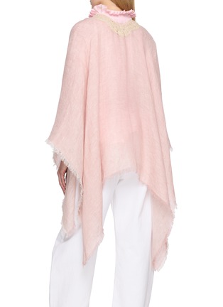 背面 - 点击放大 - GAYNOR BONGARD - Fringe-Edge Linen Cape