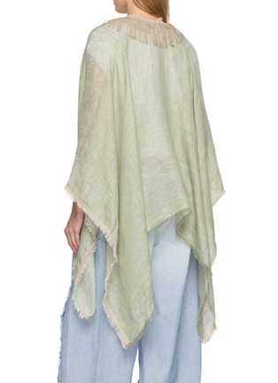 背面 - 点击放大 - GAYNOR BONGARD - Fringe-Edge Linen Cape