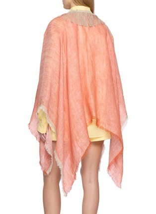 背面 - 点击放大 - GAYNOR BONGARD - Fringe-Edge Linen Cape