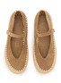细节 - 点击放大 - LOEWE - Rio Raffia Embroidered Suede Mary Jane Flats