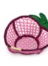 细节 –点击放大 - MERCEDES SALAZAR - Mini Amazon Strawberry Raffia Bread Basket — Set Of 2