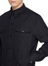  - LARDINI - Flap Pocket Dark Wash Denim Jacket