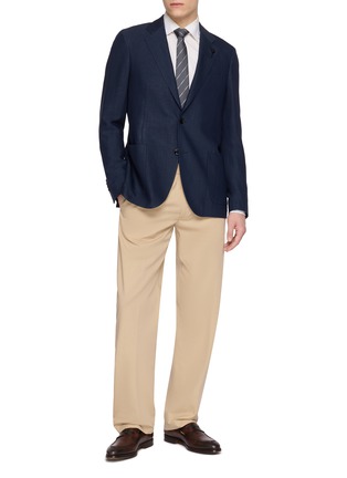 模特儿示范图 - 点击放大 - LARDINI - Single Breasted Blazer