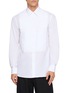 首图 - 点击放大 - LARDINI - Pleated Front Point Collar Cotton Evening Shirt