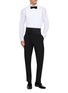 模特儿示范图 - 点击放大 - LARDINI - Pleated Front Point Collar Cotton Evening Shirt