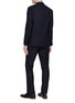 背面 - 点击放大 - LARDINI - Pinstripe Single Breasted Suit
