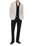 模特儿示范图 - 点击放大 - LARDINI - Single Breasted Blazer