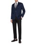 模特儿示范图 - 点击放大 - LARDINI - Tailored Wool Tuxedo Pants