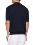 背面 - 点击放大 - LARDINI - Short Sleeve Mock Neck Organic Cotton Sweater
