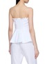 背面 - 点击放大 - POSSE - Strapless Ruffle Trim Linen Top