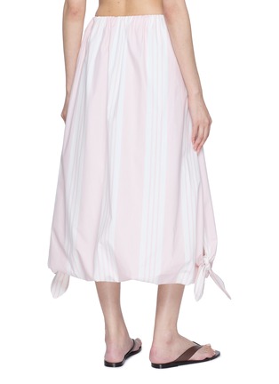 背面 - 点击放大 - POSSE - Bow Hem Striped Skirt