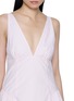  - POSSE - Sleeveless Deep V-Neck Midi Dress