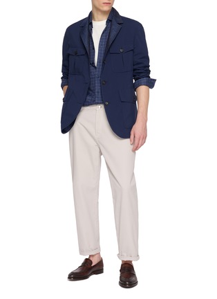 模特儿示范图 - 点击放大 - EQUIL - Reversible Single Breasted Blazer