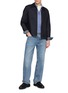 模特儿示范图 - 点击放大 - EQUIL - Zip Up Dark Wash Jacket