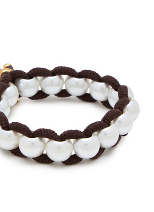 细节 - 点击放大 - SCRUNCHIE IS BACK ACCESSORIES - BICHOUS® Pearly Woven Fabric Scrunchie — Small