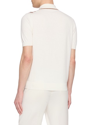 背面 - 点击放大 - EQUIL - Striped Front Polo Shirt