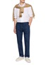 模特儿示范图 - 点击放大 - EQUIL - Drawstring Elastic Back Linen Pants