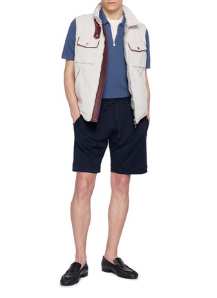 模特儿示范图 - 点击放大 - EQUIL - Zip Up Polo Shirt