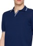  - EQUIL - Striped Trim Polo Shirt