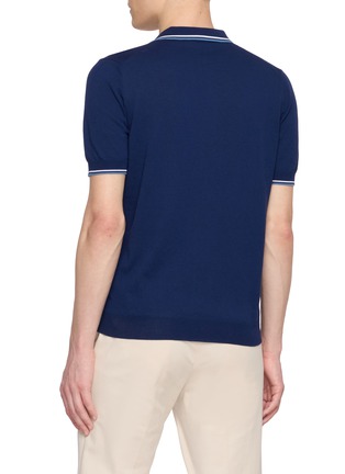 背面 - 点击放大 - EQUIL - Striped Trim Polo Shirt