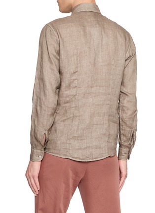 背面 - 点击放大 - EQUIL - Spread Collar Linen Shirt