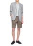 模特儿示范图 - 点击放大 - EQUIL - Drawstring Pleated Shorts