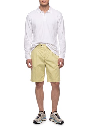 模特儿示范图 - 点击放大 - PT TORINO - Knee Length Stretch Shorts
