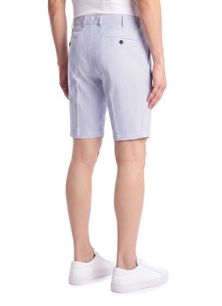 背面 - 点击放大 - PT TORINO - Knee Length Seersucker Shorts