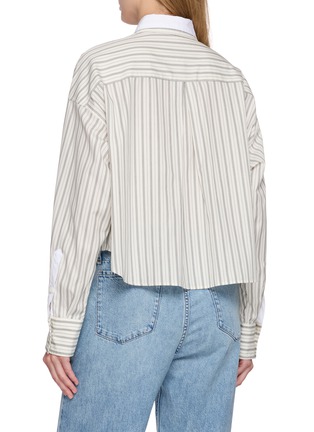 背面 - 点击放大 - RAG & BONE - Marin Stripe Layered Contrast Collar Shirt