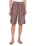 首图 - 点击放大 - RAG & BONE - Victoria Stripe Elasticated Drawstring Waistband Shorts
