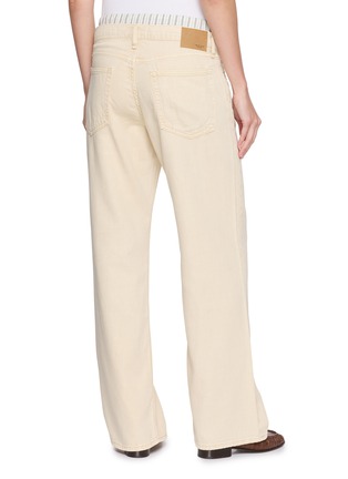 背面 - 点击放大 - RAG & BONE - Saige Boxer Waistband Straight Leg Pants