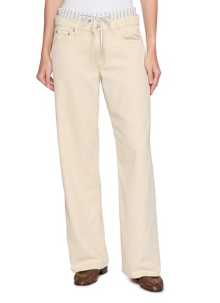 首图 - 点击放大 - RAG & BONE - Saige Boxer Waistband Straight Leg Pants
