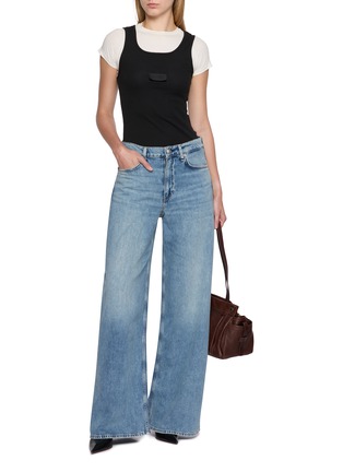 模特儿示范图 - 点击放大 - RAG & BONE - Sofie Washed Denim Jeans