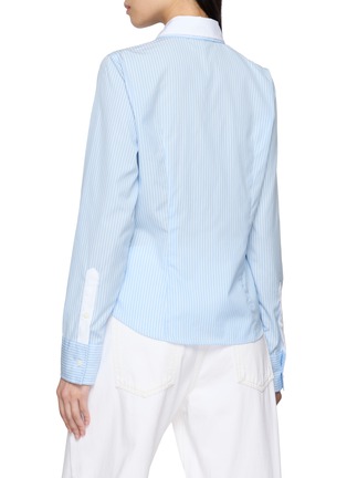 背面 - 点击放大 - RAG & BONE - Dayton Striped Layered Contrast Collar Shirt