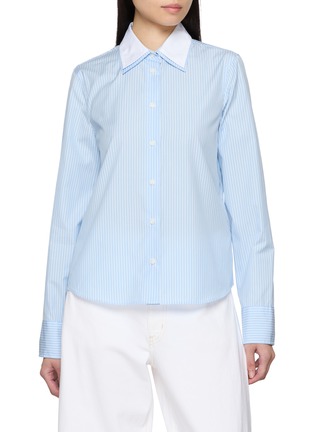 首图 - 点击放大 - RAG & BONE - Dayton Striped Layered Contrast Collar Shirt
