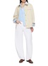 模特儿示范图 - 点击放大 - RAG & BONE - Dayton Striped Layered Contrast Collar Shirt