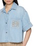  - LOEWE - LOGO 刺绣牛仔衬衫