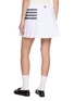 背面 - 点击放大 - THOM BROWNE - Drawstring Pleated 4 Bar Cotton Mini Skirt