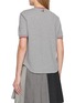 背面 - 点击放大 - THOM BROWNE - Striped Trim Curved Hem Cotton T-Shirt