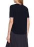 背面 - 点击放大 - THOM BROWNE - Striped Trim Curved Hem Cotton T-Shirt